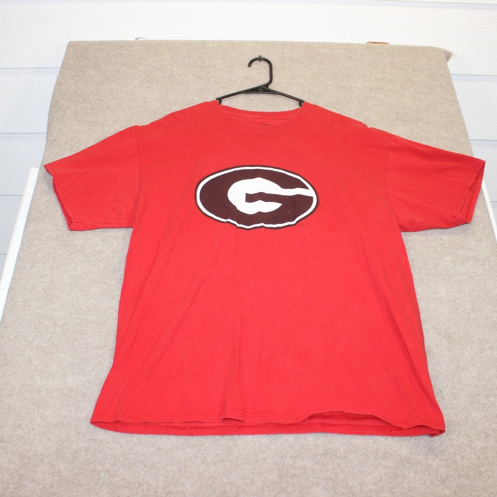 Russell Athletic Georgia Bulldogs Mens XL Red Graphic T-Shirt NCAA College Tee